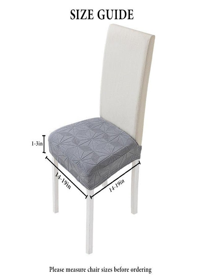 GERLNF Dining Chair Covers Stretch Jacquard Removable and Washable Chair Covers, Protector Chair Cushion Kitchen Dining Home Slipcovers (4PCS,Orange) - Image 2